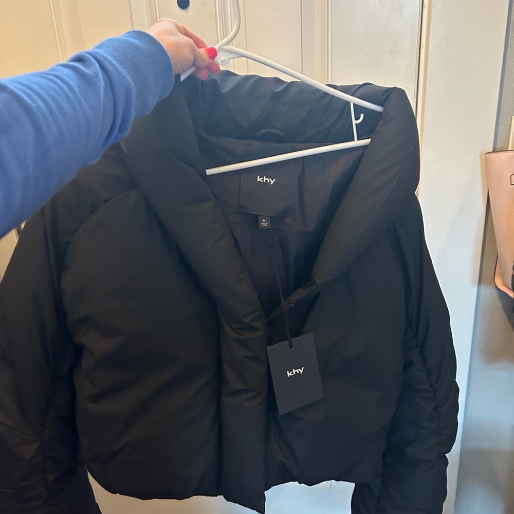 KHY Black Puffer Jacket. Size Medium. Sold out online. Never been used. W/ tags